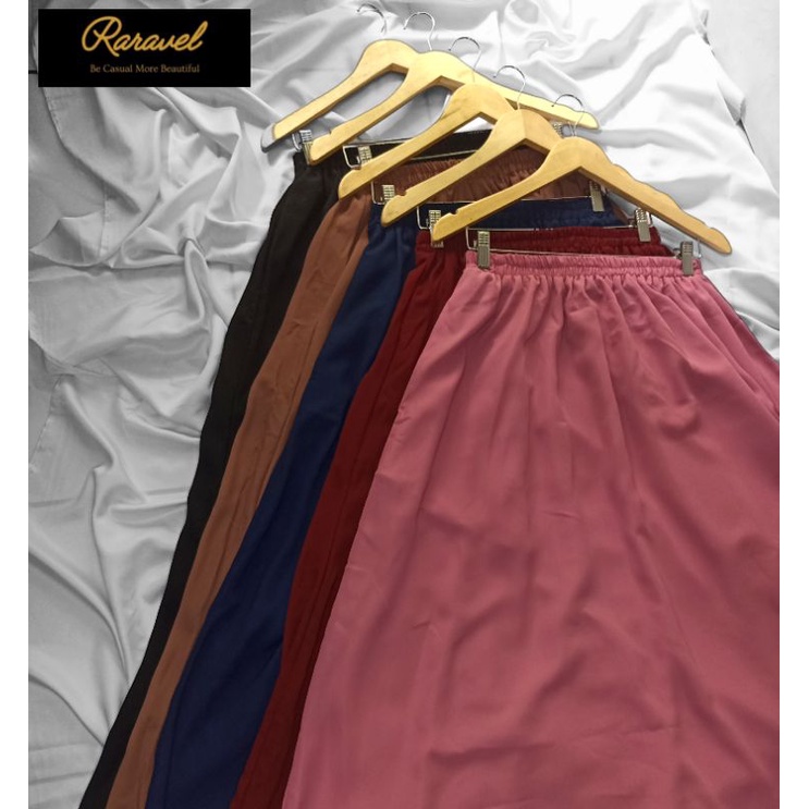 Rok Raravel Maida Black Navy Maroon Dusty Pink Caramel Rok Casual Cantik Terbaru Ori Bahan Wolfis bisa CoD