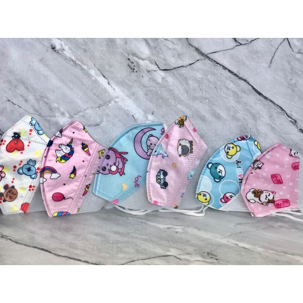 MASKER ANAK 3PLY/MASKER 3 PLY KARAKTER MOTIF DINO STRAWBERRY / DUCKBILL ANAK KARAKTER