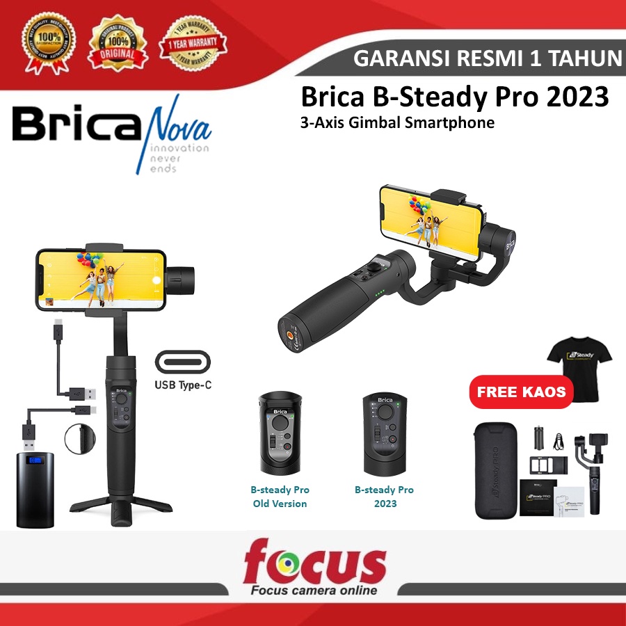 Jual Brica B-Steady PRO - BSteady PRO - Gimbal 3-Axis Stabilizer ...