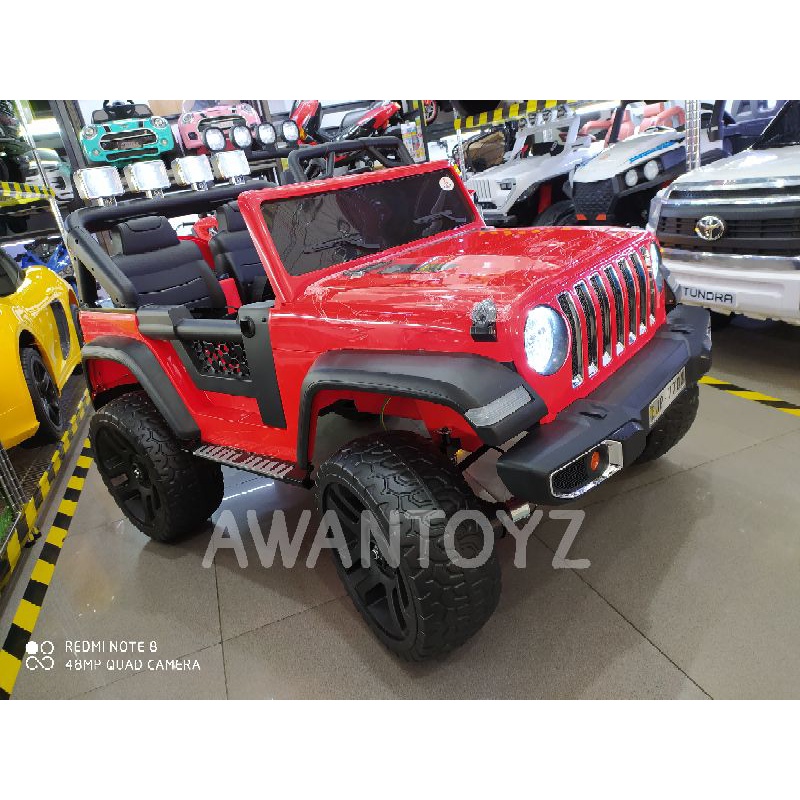 Mobil Aki Anak Jeep Wrangler Red