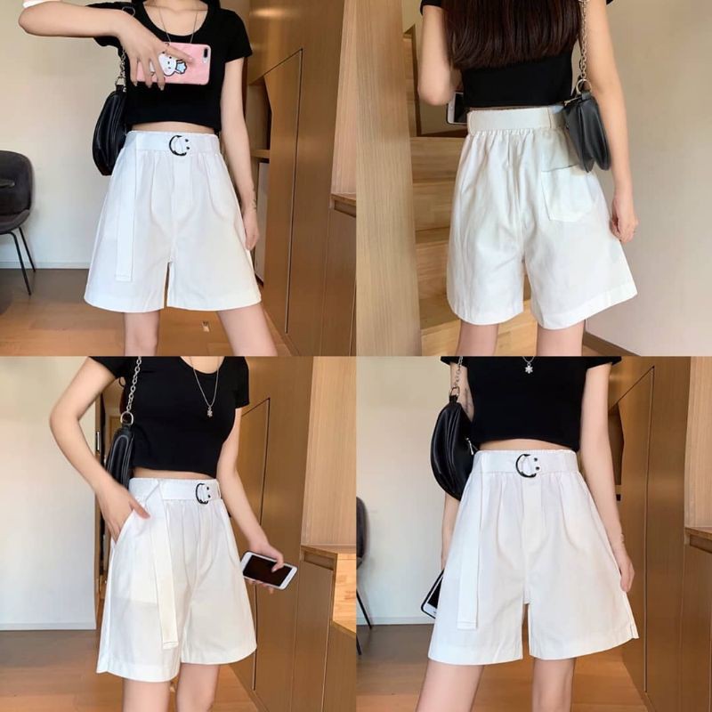QUEEN SAKURA - MIXMAX COZY SHORTS PANTS IMPORT - CELANA PENDEK WANITA IMPORT - C7622Q