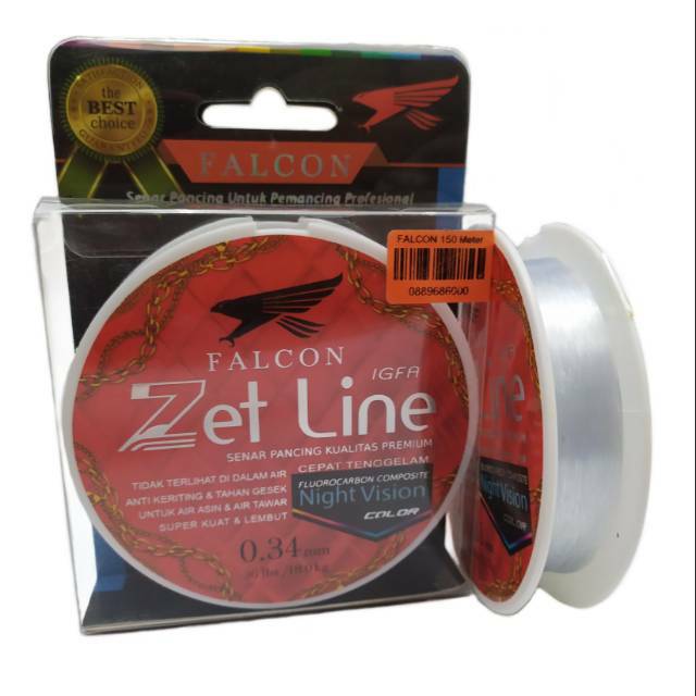 FALCON ZET LINE IGFA SENAR PANCING GALATAMA KUALITAS PREMIUM SENAR KUAT SIZE 20 25 30 36 45 LBS 150M
