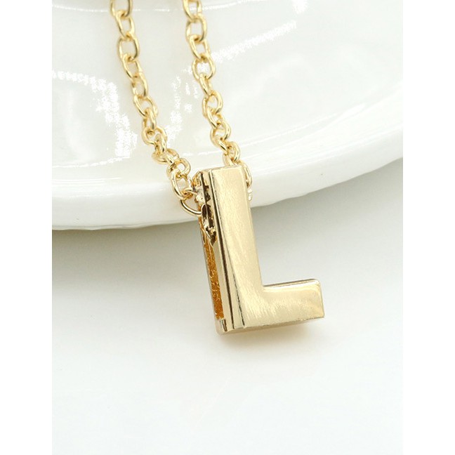 Fashion Gold Color Letter J-R Shape Decorated Necklace