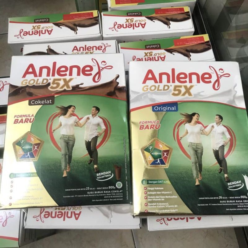 

ANLENE GOLD 5X 850 GRAM || VANILLA ORIGINAL COKELAT