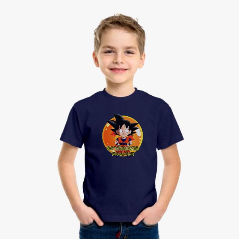 dragon ball animasi 80an kaos anak bahan halus