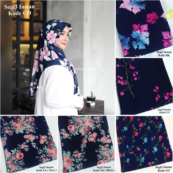 HOT ITEM HIJAB SEGI3 INSTAN \\U002F SEGI EMPAT INSTAN MOTIF \\U002F SQUARE MOTIF \\U002F JILBAB BEST