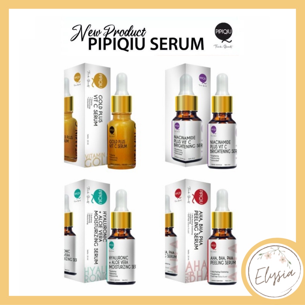 ✨ ELYSIA ✨ Pipiqiu Serum Peeling Solution /Face Serum AHA BHA PHA 20ml/ Gold Serum / Hyaluronic Serum/ Niaciamide