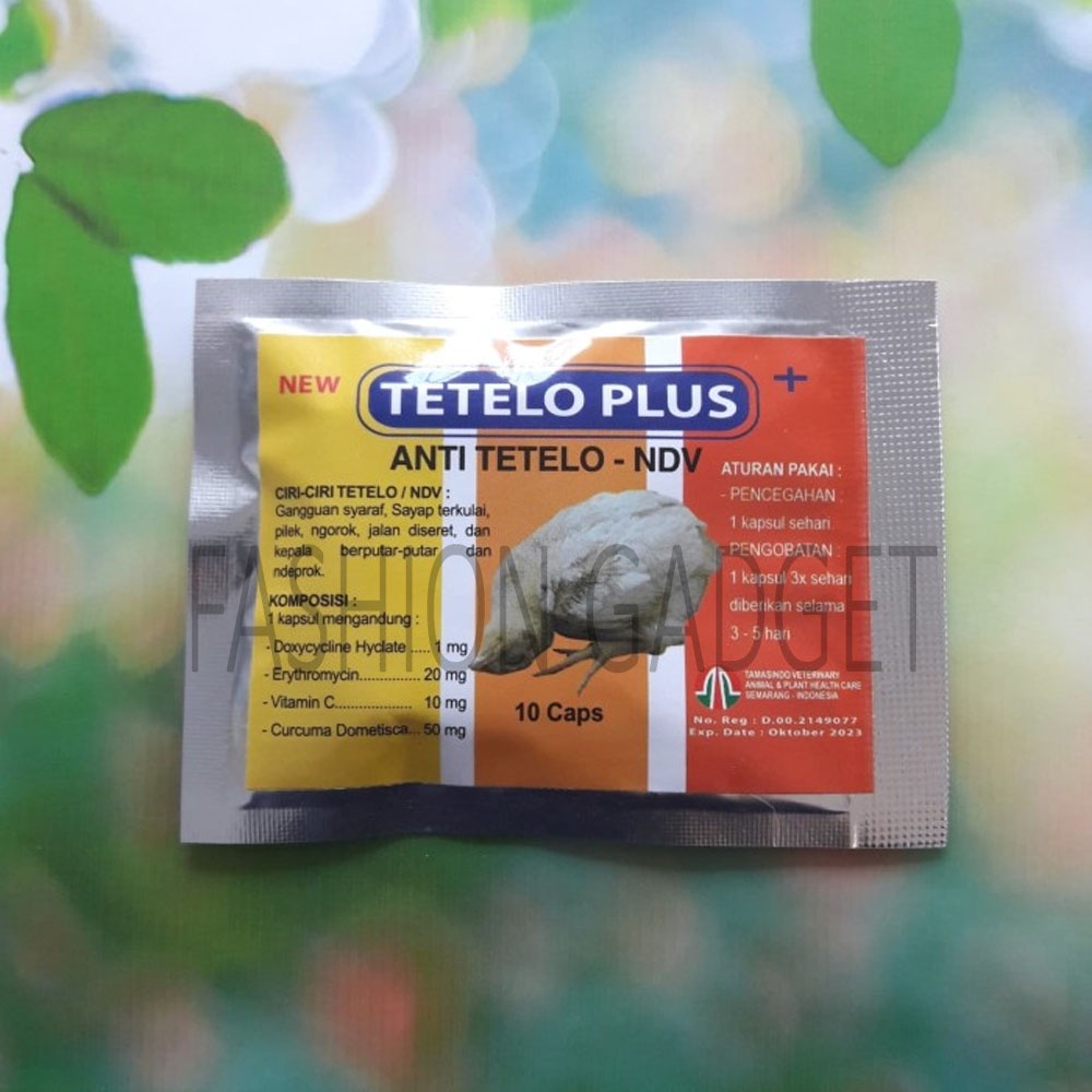 Tetelo Plus isi 10 Kapsul Obat Anti Tetelo Ndv Ayam Obat Ayam Tetelo