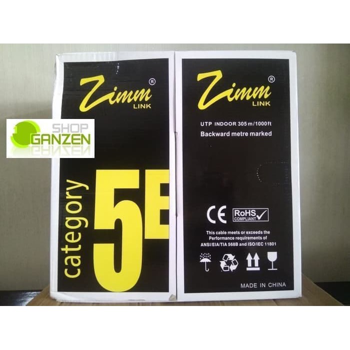 Kabel UTP ZIMMLINK CAT5E / ZIMM LINK CAT 5E / ZIMM LINK CAT.5E / ZIMMLINK CAT 5