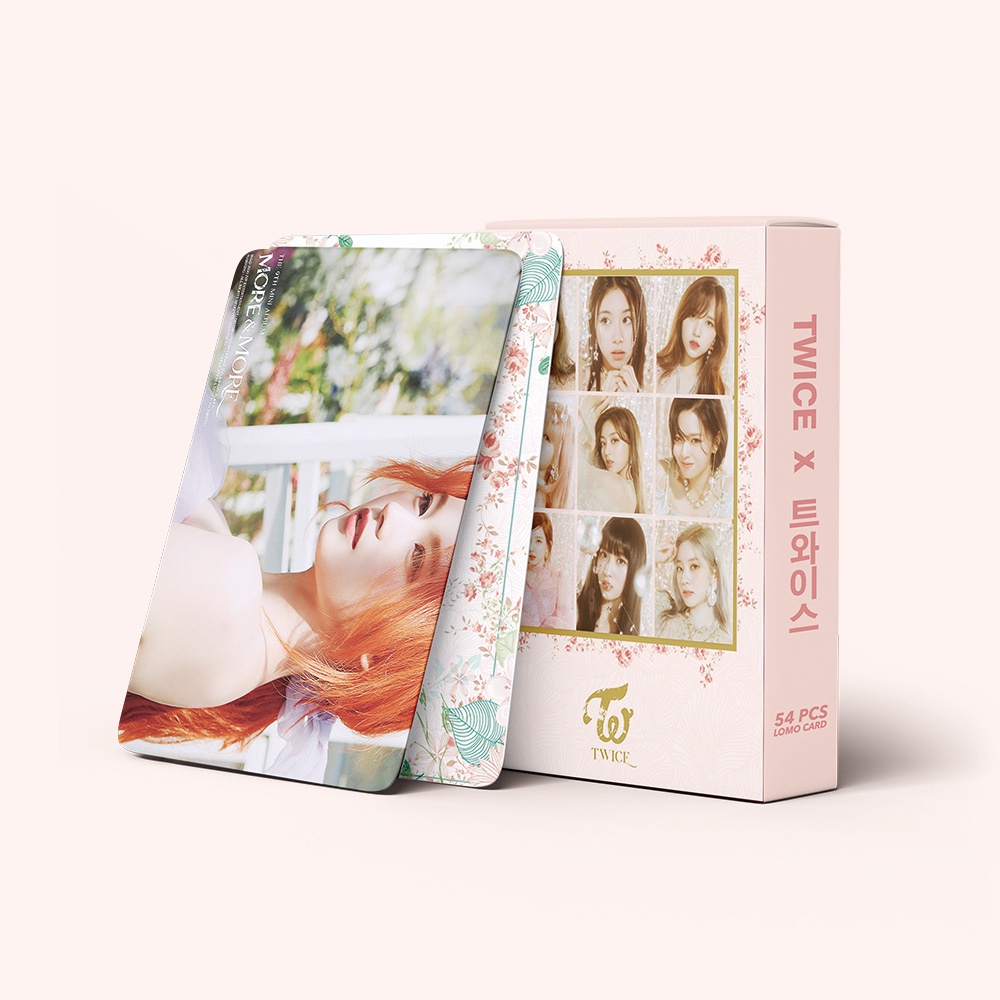 54pcs / box Kartu Foto TWICE 2021 Taste of Love MORE &amp; MORE Eyes Model Terbuka