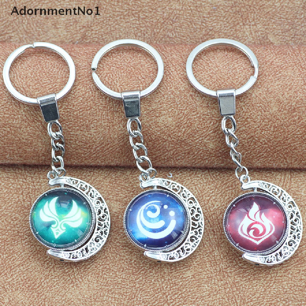 (AdornmentNo1) Gantungan Kunci Motif Anime Genshin Impact Element God Eye Untuk Aksesoris Tas