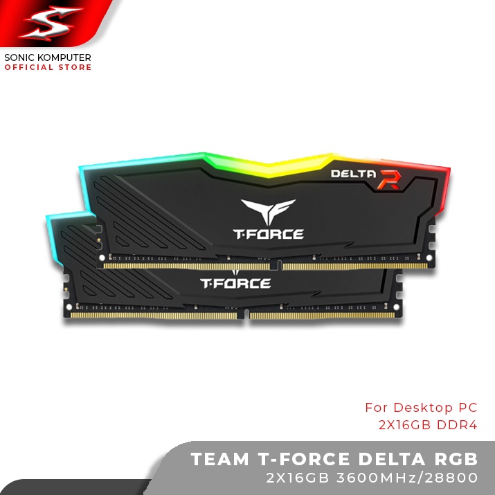 Memory RAM TEAM T-Force Delta RGB 2x16GB DDR4 3600MHz