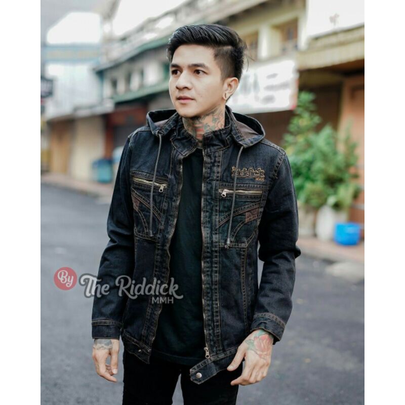 jaket jeans hoodie
