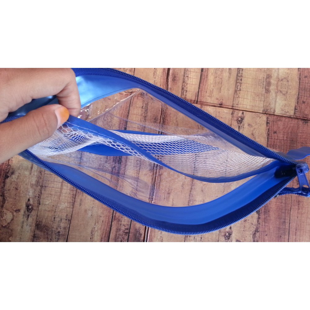 Zipper Bag Tebal + Jaring A5 Debozz - Map Kantung - Map Plastik Resleting