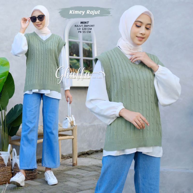 Kimey Vest Rajut (Original) by Ghaffa The Label