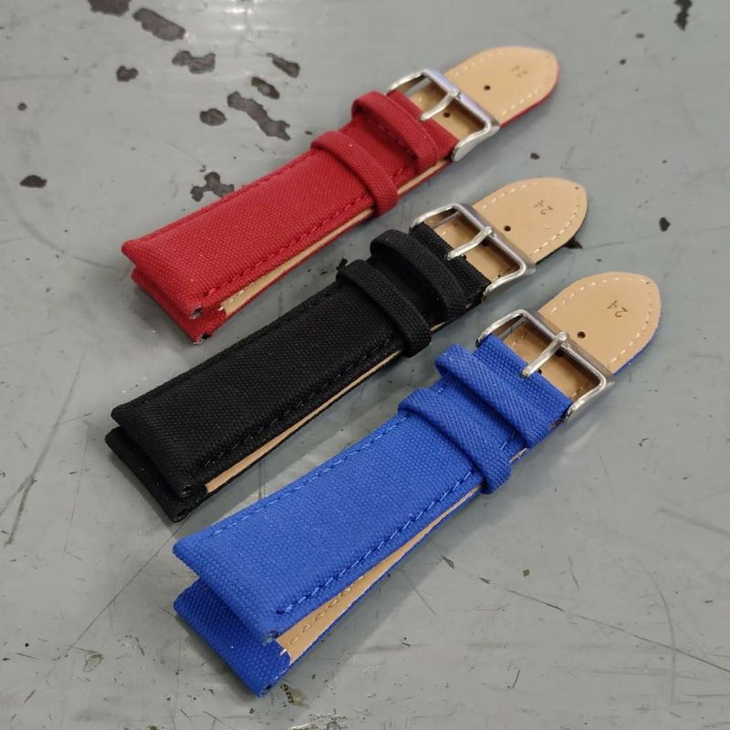 Strap Watch Band Seiko sport Kulit Canvas