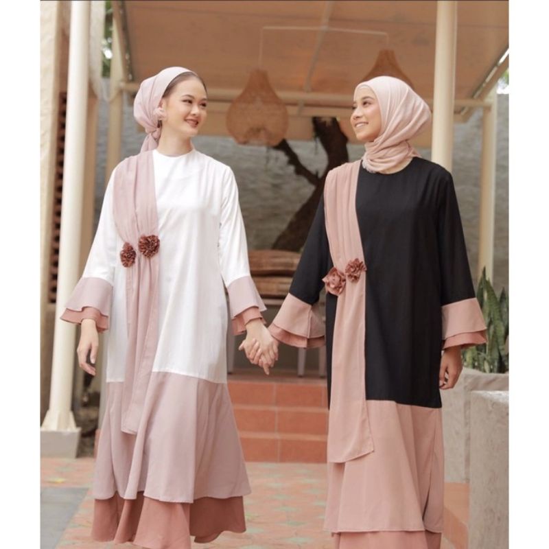 ADIBA DRESS RAYA BY DYA_ID & (DYA SIZE) READY