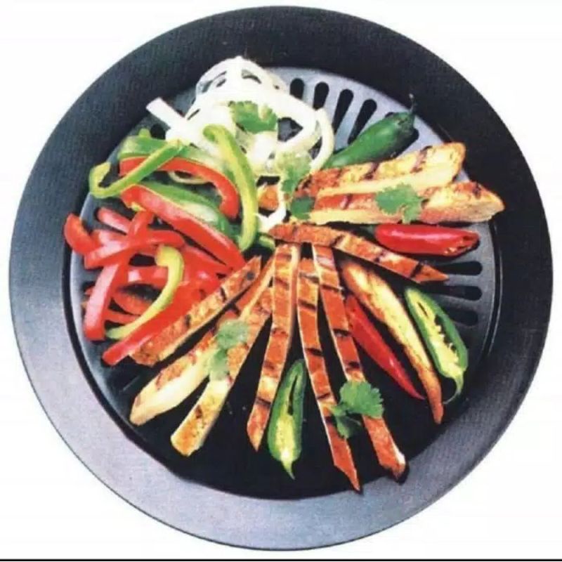 SMOKLES/TEMPAT PEMANGGANG BULAT BBQ GRILL PAN / PIRING PANGGANG