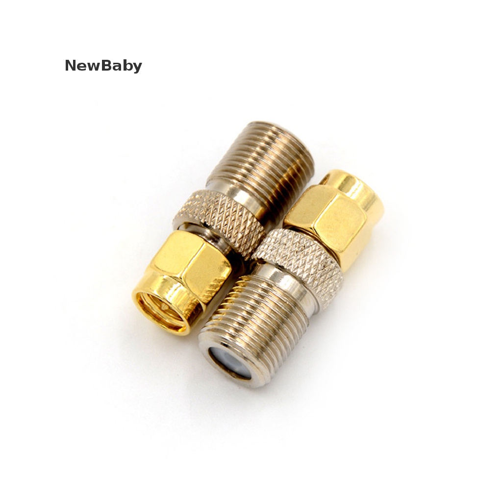 Newbaby Adapter Konektor Coaxial RF Coax Lurus Jack Female Ke SMA Male