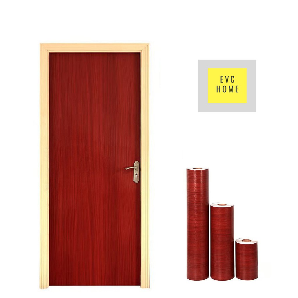 EVCHOME 92CM x 2.2M Wallpaper Door Sticker/ Wallpaper Sticker Daun Pintu dan Frame Pintu 30CM x 5M