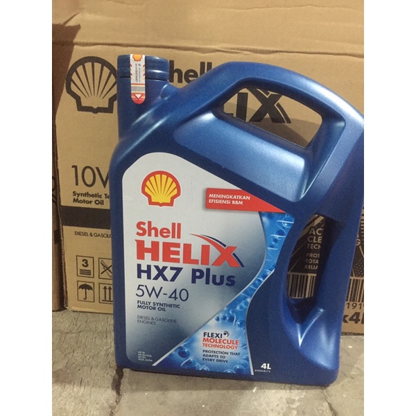 Oli Shell Helix HX7 5W-40 Full Synthetic Api SN Plus 4 Liter Original ATAU Oli Shell Helix HX7 5W-40 Full Synthetic Api SN Plus 4 Liter Original + Filter Oli Daihatsu Original