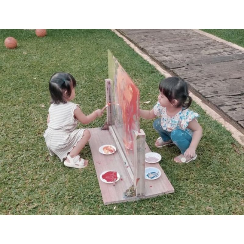 

papan lukis akrilik media edukasi anak 60x80 cm