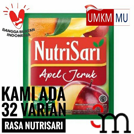 

Ge02G Nutrisari - Apel Jeruk (1 Renceng = 10 Sachet) Ds5G