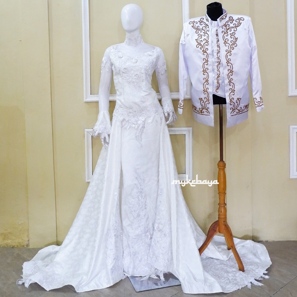 Baju Kebaya Pengantin Putih