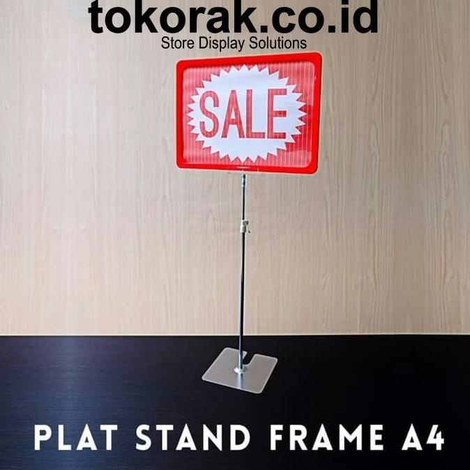 

[[COD]] DISPLAY STAND LABEL HARGA FRAME A4 PLAT PROMO TERMURAH Kode 1048