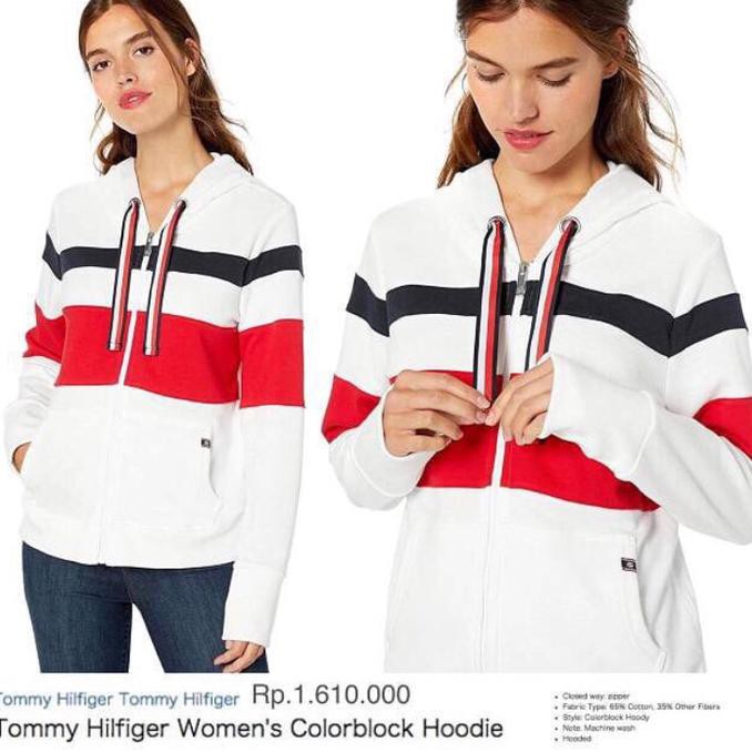Pengiriman Cepat Tommy Hilfiger Hoodie Kaos Jaket Wanita Original Murah ON SALE