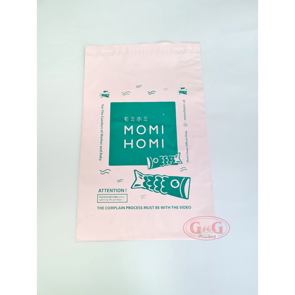 

1000pcs - Plastik Polymailer 32x40 Putih Susu Custom Print Sablon, Packaging Plastik Packing Amplop Online Shop