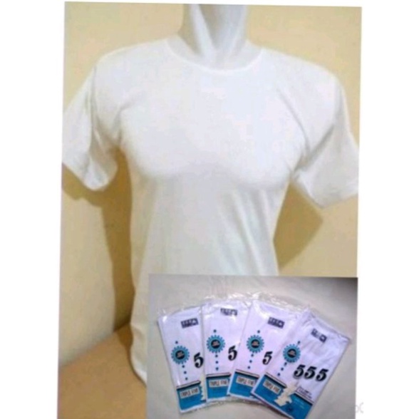 BAJU KAOS OBLONG PRIA PUTIH | Kaos Oblong Pria dewasa 555 uk 34/36