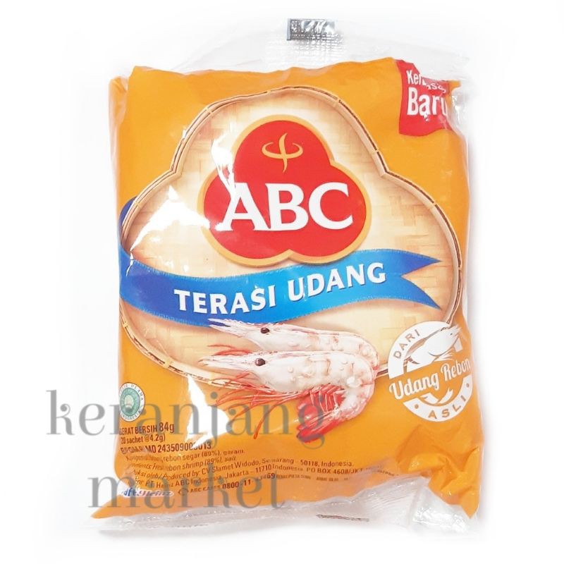 

Keranjang market ABC terasi udang 84gr isi 20 sachet/pack
