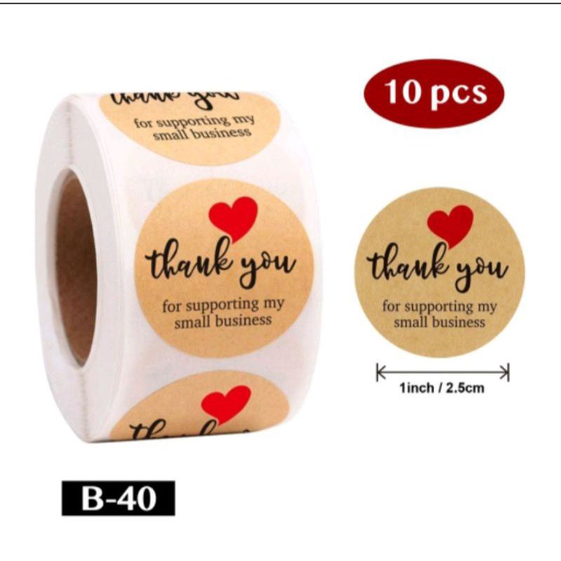 

Stiker Thank You (10 pcs)