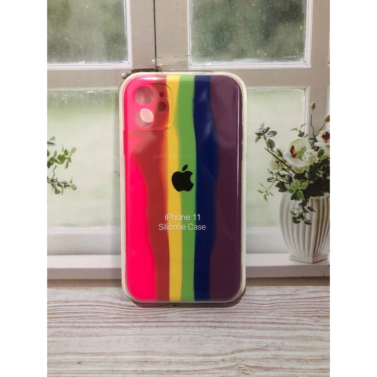 CASE IPHONE 11 SILIKON CASE NEW RAINBOW COVER IPHONE 11