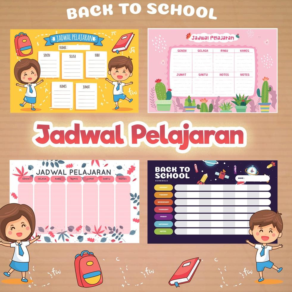 

T&N // POSTER CLEAN WIPE JADWAL PELAJARAN SEKOLAH ANAK //Khusus@hari@ini
