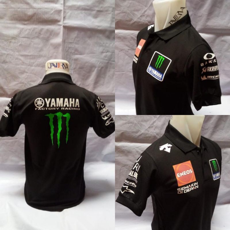 Kaos polo team motogp Yamaha racing quartararo