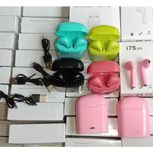 Headset Bluetooth Wireless Earphone untuk semua jenis (Hp Laptop PC) Inpods i12 i12s dan i17s Asli Macaroon TWS Original Terbaik Recomended