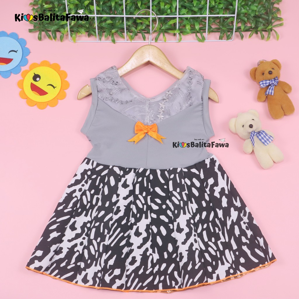 Dress Meira uk Bayi - 4 Tahun / Dres Baby Anak Perempuan Brukat Kensi Import Gaun Pesta Cewek Murah