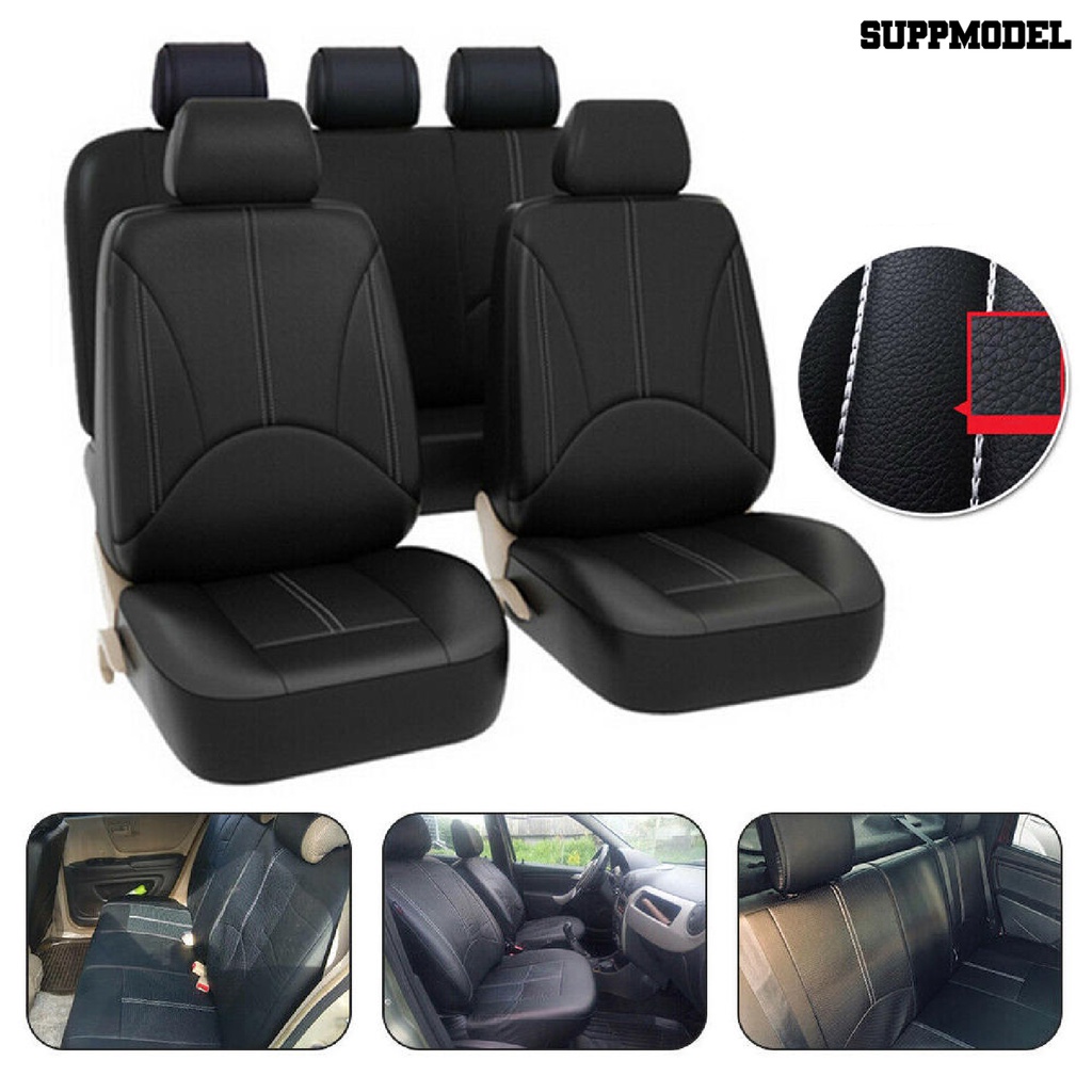 Suppmodel 5-Seat / Set Cover Pelindung Jok Mobil Universal Breathable Tahan Lama