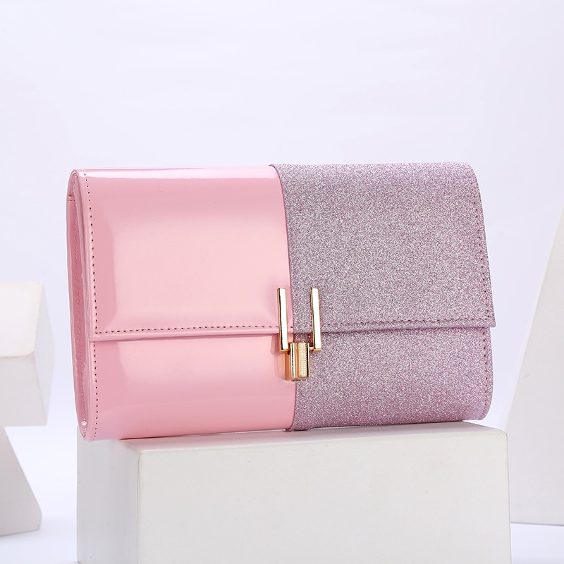 BJ60251 - BLACK/GOLD/PINK/SILVER - TAS PESTA CLUTCH SLEMPANG WANITA DOMPET WANITA FASHION IMPORT MODIS ELEGAN TERMURAH TERLARIS TERBARU BAGSTORE JAKARTA TAS BATAM ZCJ0251