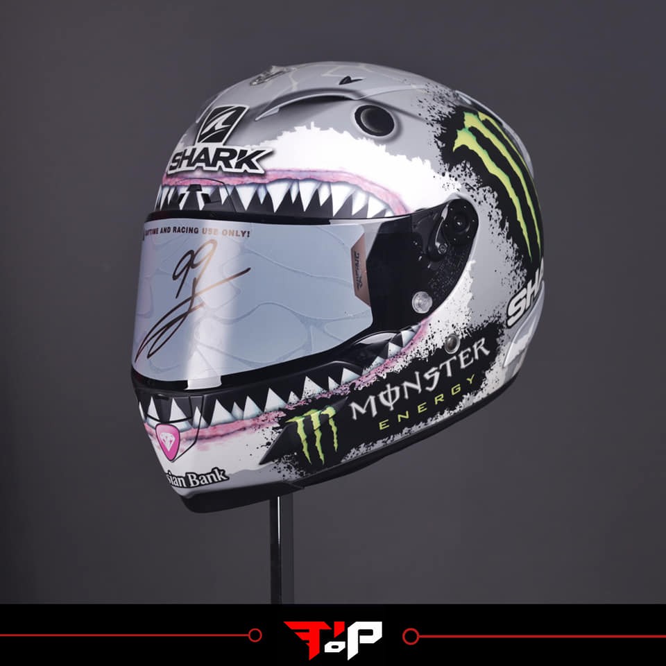 SHARK RACE R PRO LORENZO WHITE SHARK LIMITED EDITION HELM FULL FACE