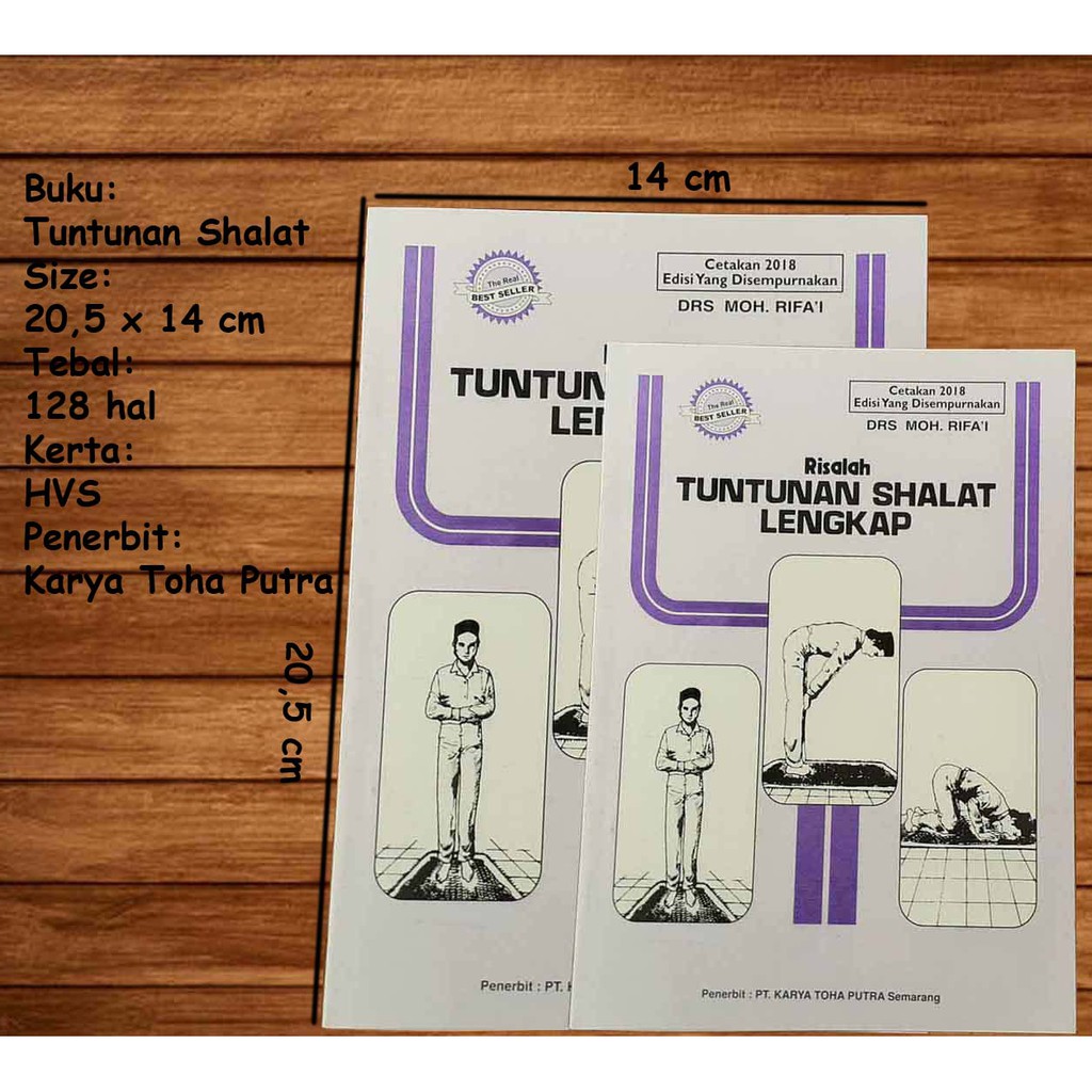 Buku tuntunan Shalat Lengkap / Panduan Shalat / Praktek Sholat Besar