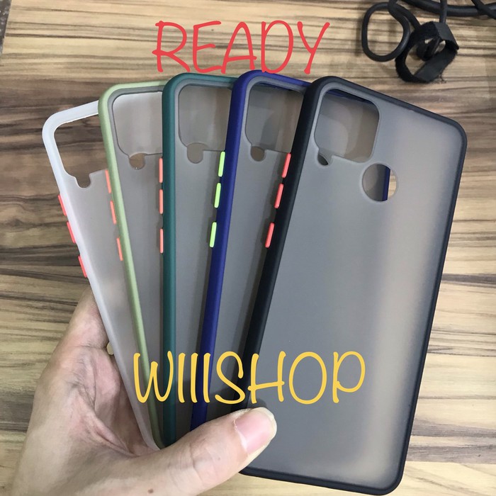 PREMIUM HYBRID CASE BLACK DOVE ANTI PECAH FOR REALME C15 / C12