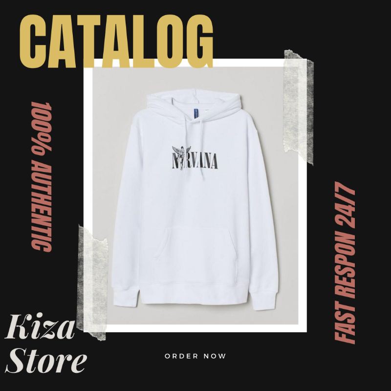 

(COD) H&M NIRVANA WHITE ORIGINAL FULL TAG BEST SELLER