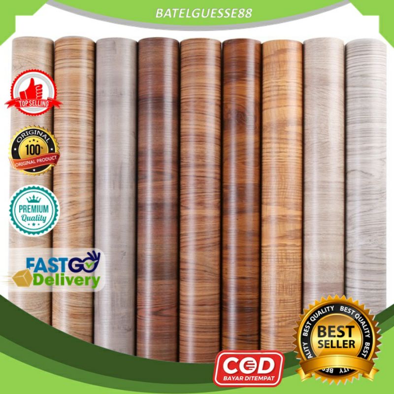 MURAH Stiker Kayu PVC Sheet Sticker Pelapis Furniture ukuran 120cm  Wall Sticker Motif RONA