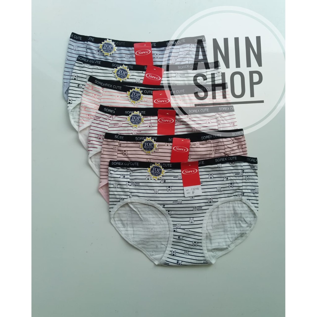 Grosir 1 LUSIN  CD Wanita Remaja Sorex 13218 | Pakaian dalam wanita | Cd Sorex Remaja | Wanita Dewas