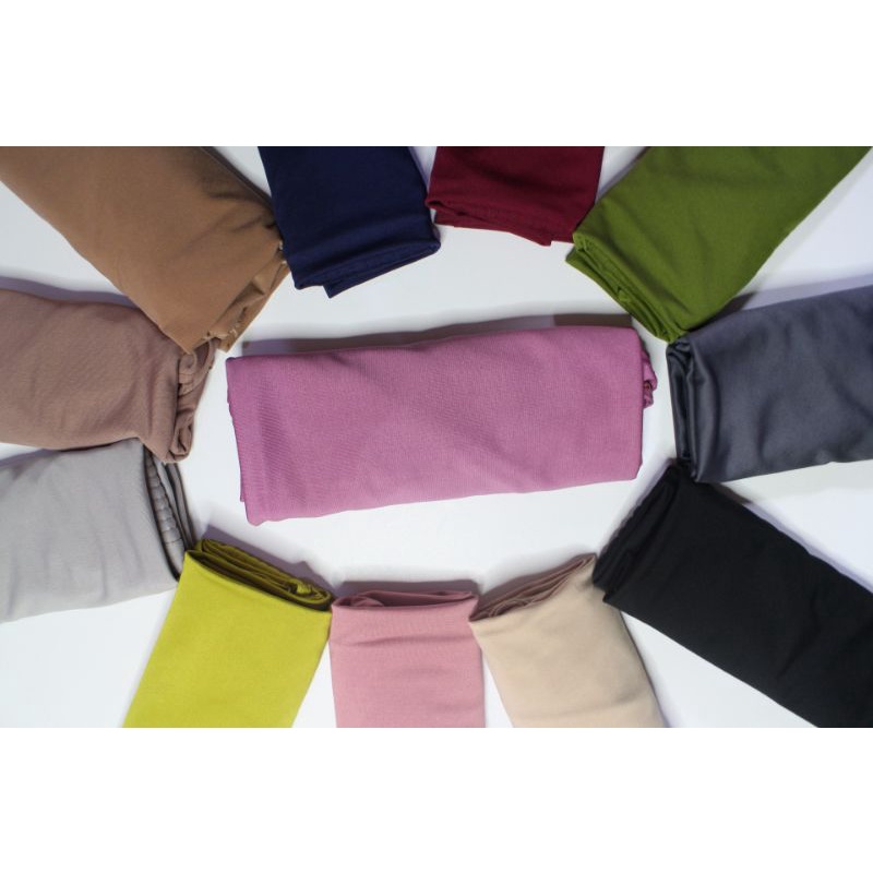 Hijab Alea Instan Hijab Bergo Sport Olahraga Size L Jersey Premium-Alea Dusty Pink