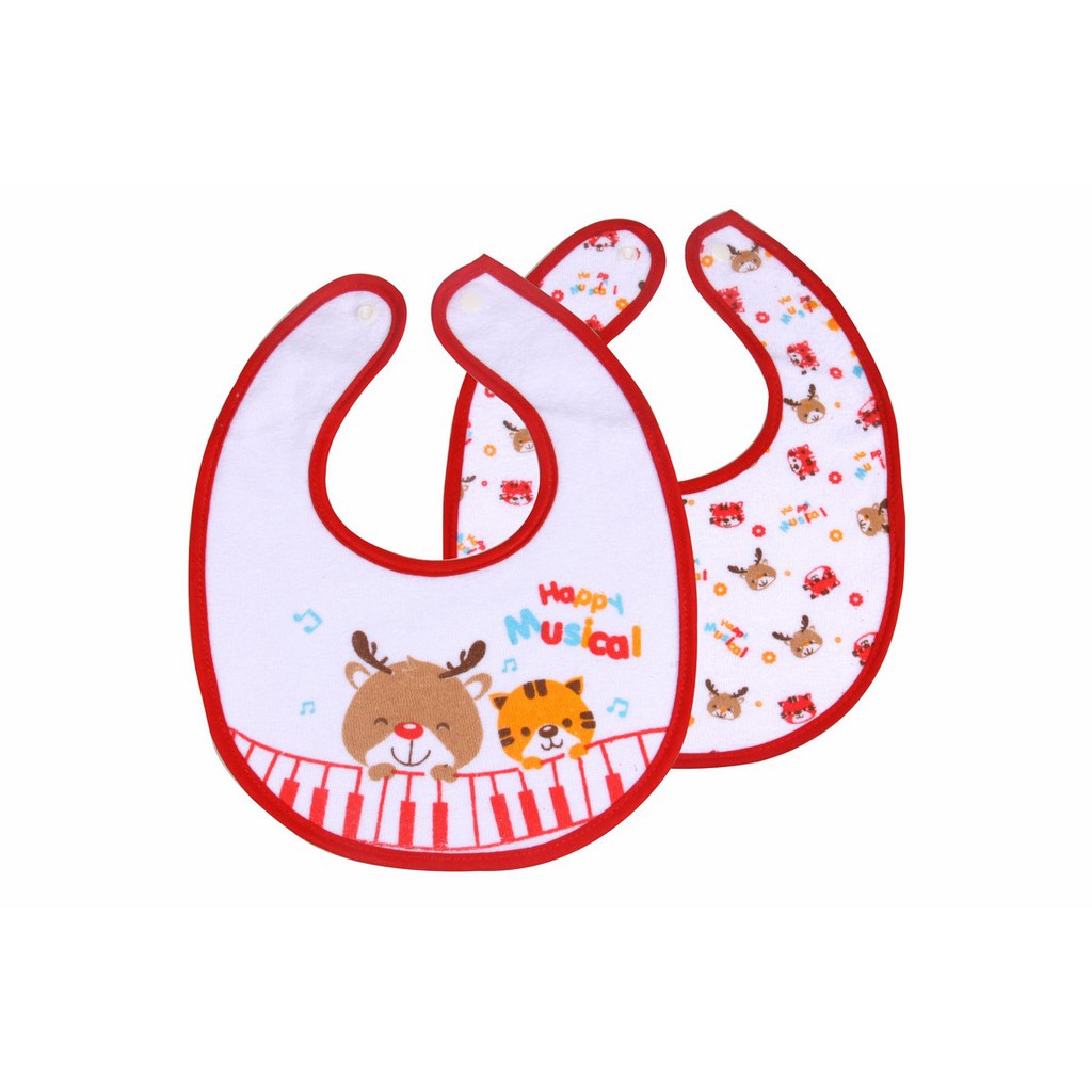 Kiddy Bib Bayi - Sleber Bib Bayi/Tatakan Makan Baby - Tatakan Iler Isi 2 Pcs / 37073