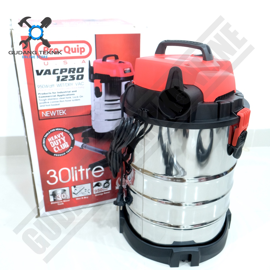 Vacuum Cleaner Wet &amp; Dry PROQUIP 30L 1230 / Mesin Penyedot Debu Basah &amp; Kering VAC PRO 1230